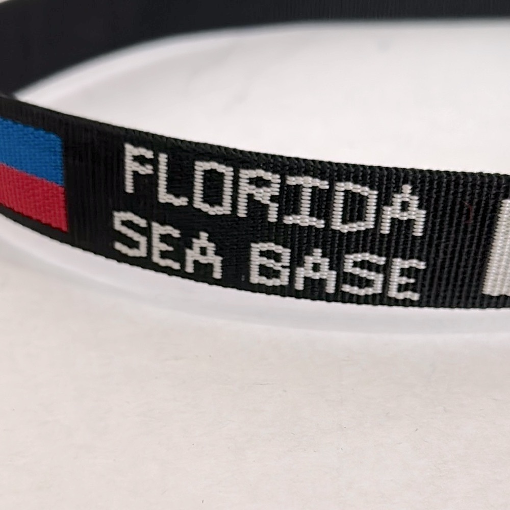 BISON DESIGNS Florida Sea Base Men's Black ADJUSTABLE Belt men’s medium - Picture 2 of 9